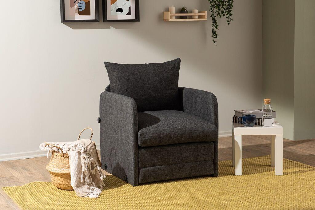 Atelier del Sofa Saga Единечна склоплива фотелја, 68 x 70 x 66 см, беж
