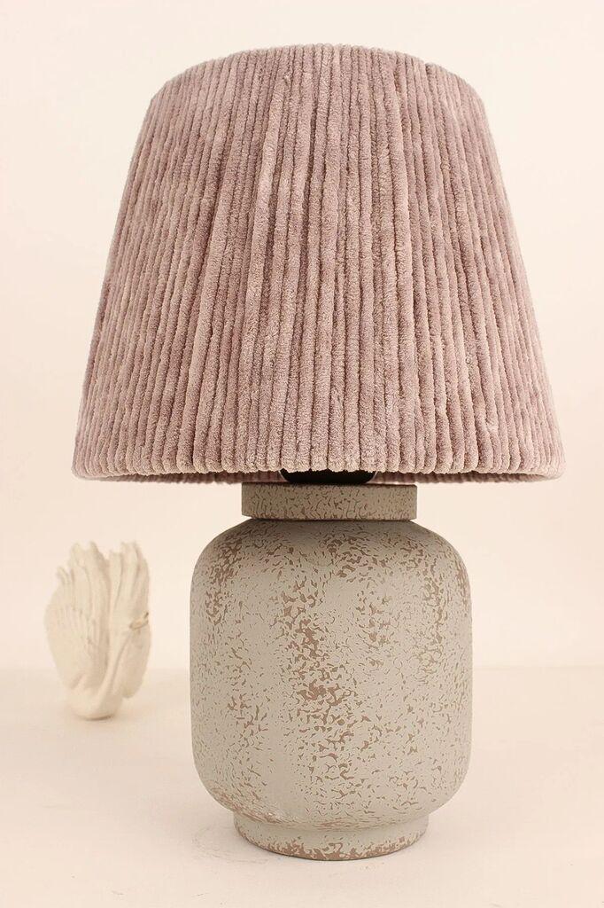 Столна ламба Opviq YL650, 20x20x40 см, IP20, сиво-розова