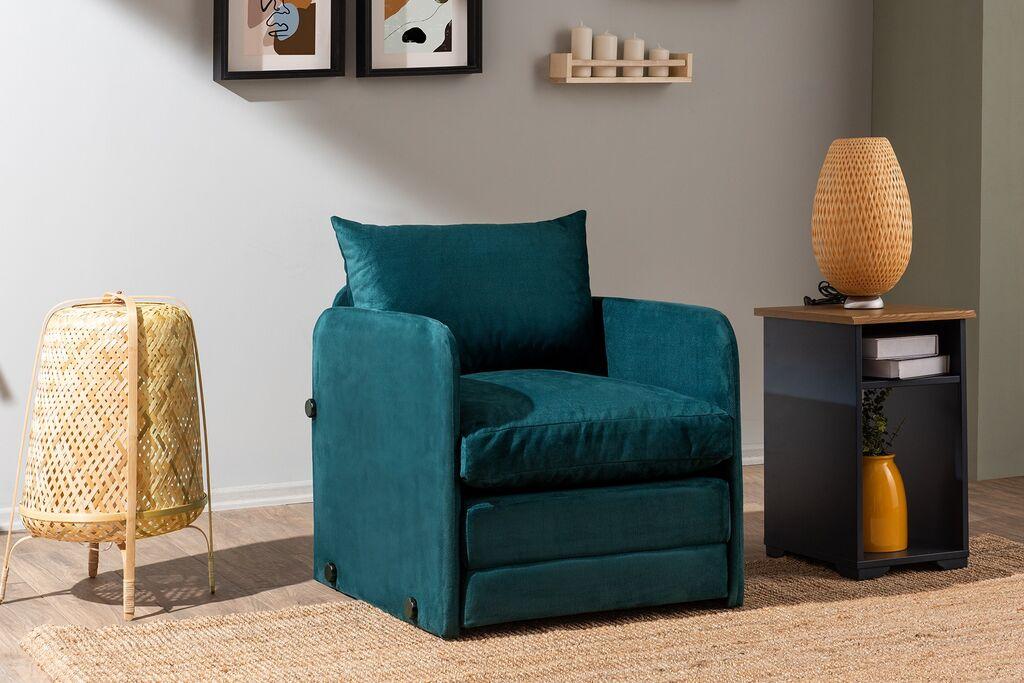 Atelier del Sofa Saga Единечна склоплива фотелја, 68 x 70 x 66 см, беж
