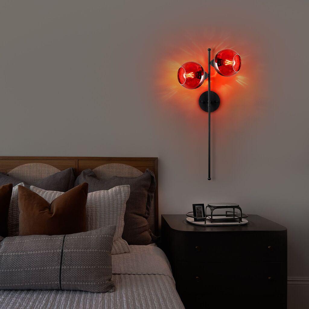 Opviq dzидна светилка Benek-15-14411, 35x21x72cm, IP20, црна