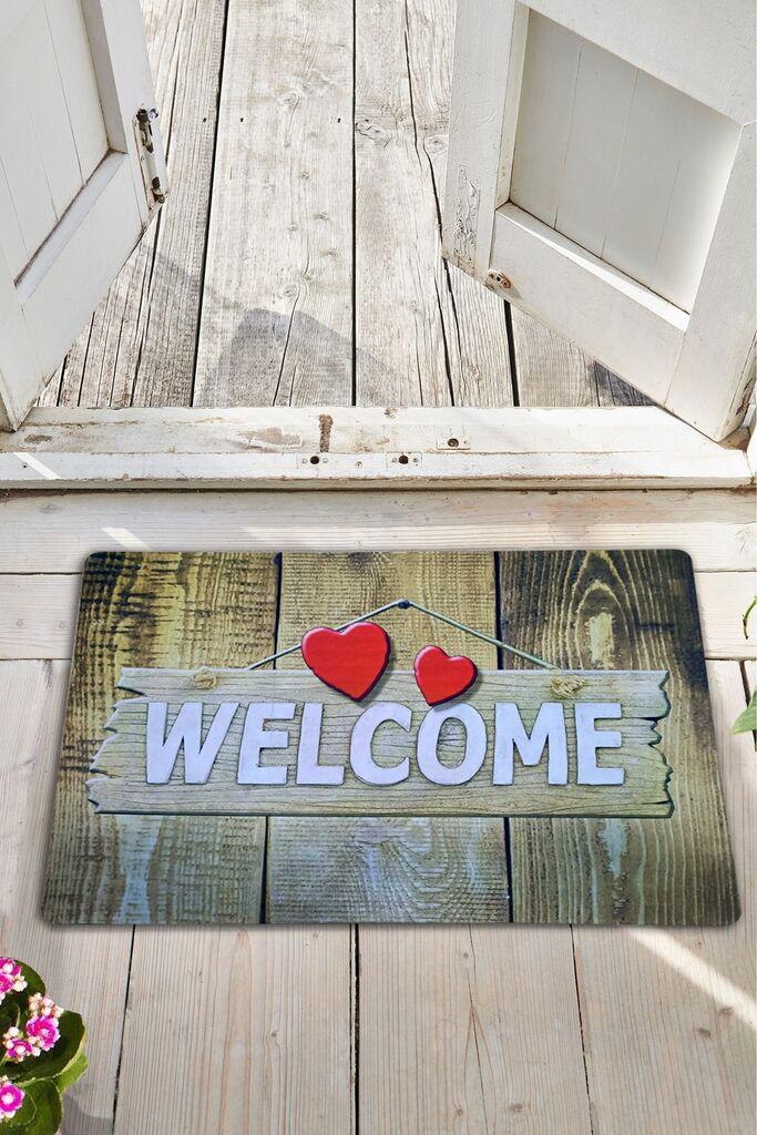 Conceptum Hypnose Mat Дрвено срце, 40x60 cm, Шарена