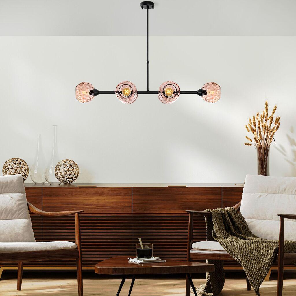 Opviq Luster Benek-15-14471, 103x40x74cm, IP20, црно-црвена