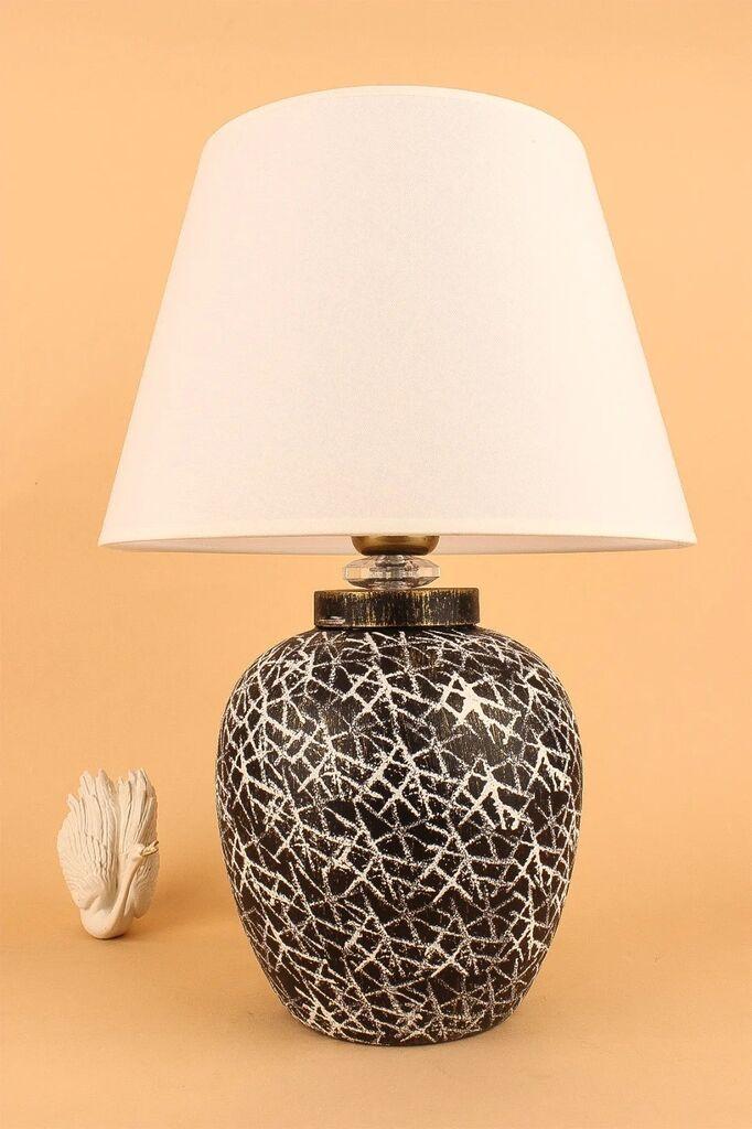 Столна ламба Opviq YL685, 30x20x42 см, IP20, крем-црна