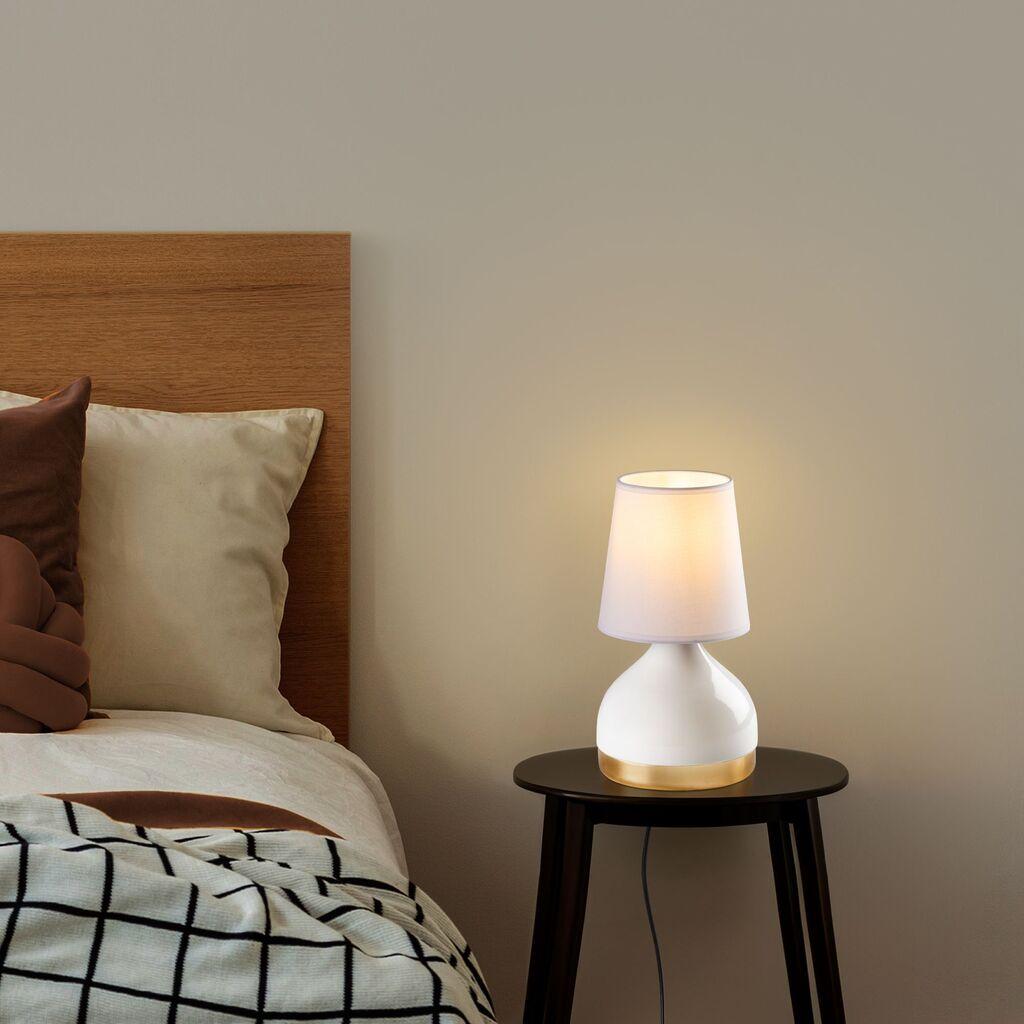 Комплет столни ламби Opviq 8023, 17x17x33 см, IP20, 2 парчиња, бели