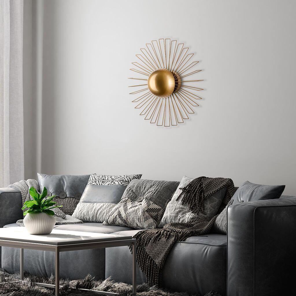 Opviq dzидна светилка Kaya-15235, 60x60x24cm, IP20, златно-црни бои