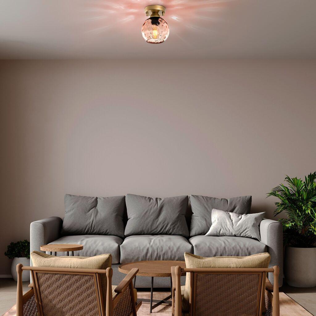 Opviq dzидна светилка Benek-15-14383, 15x15x18cm, IP20, златна боја