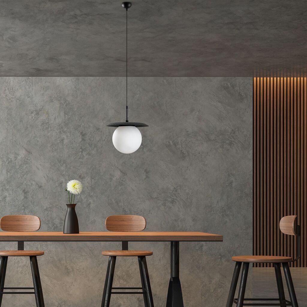 Opviq Luster Anemon-13808, 30 см, IP20, бело-црно