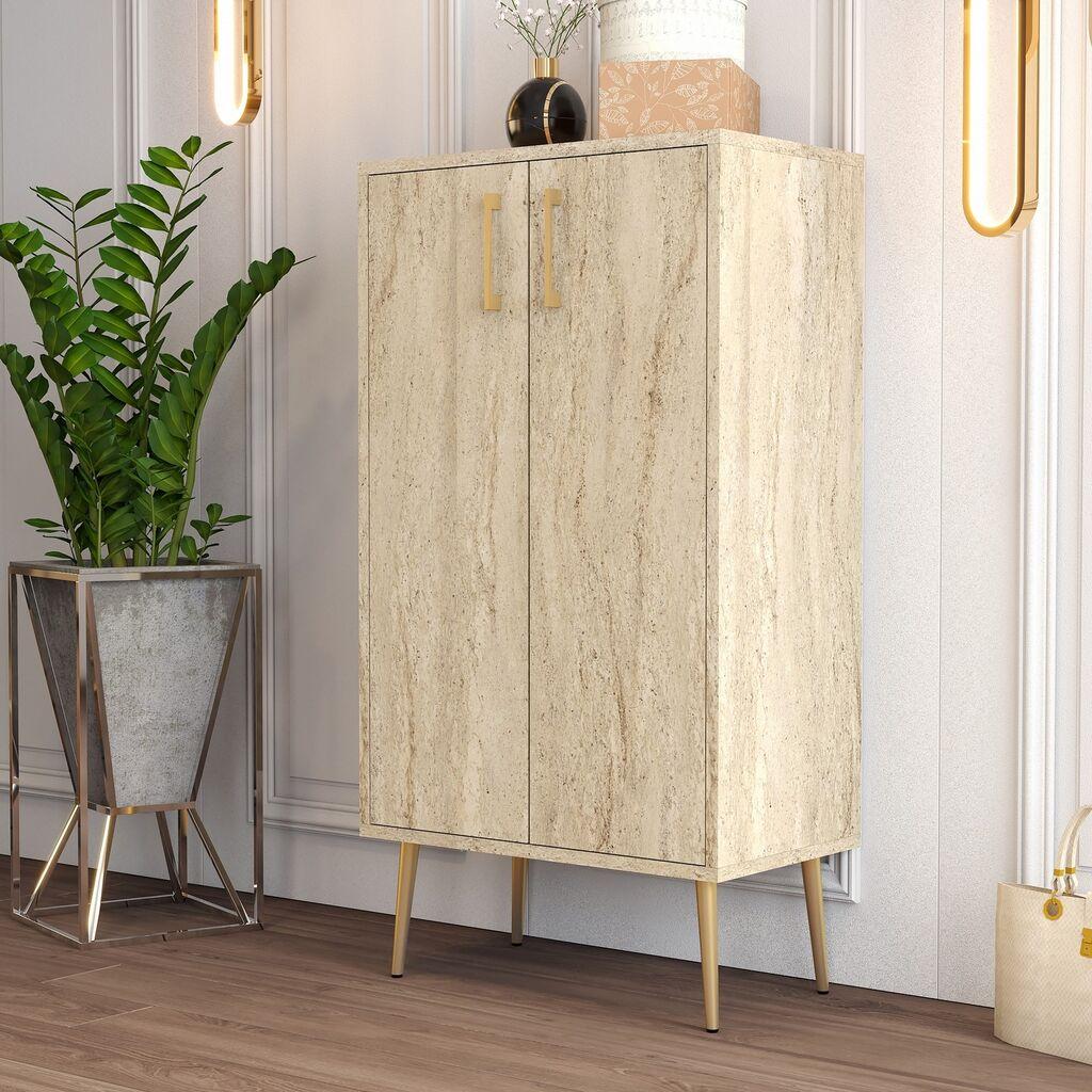 Полица за чевли Hanah Home Прага, 60x111x35 см, крем