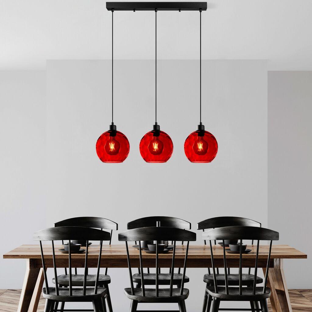 Opviq Luster Benek-20-14341, 70x20x120, IP20, црно-црвена