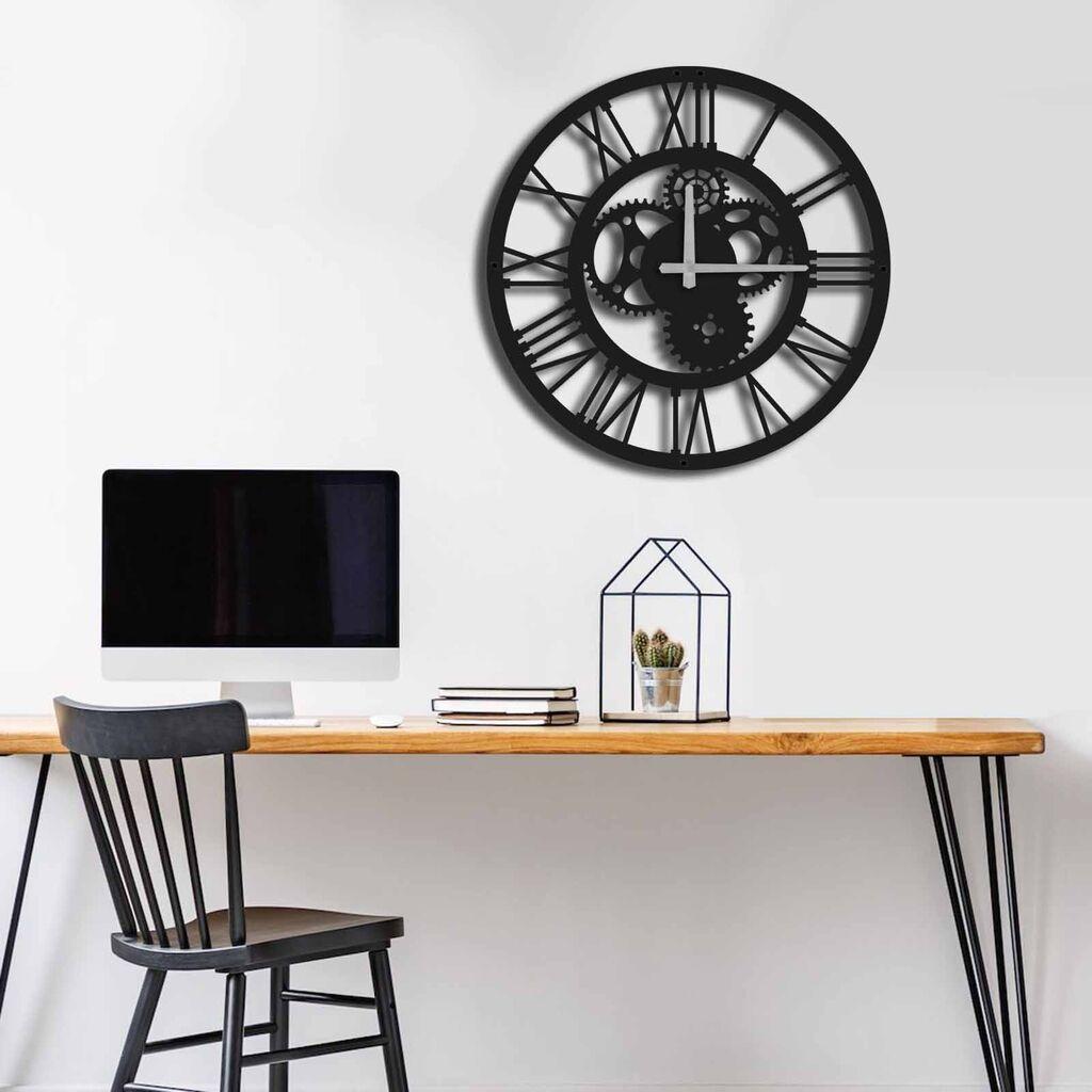 Wallity dzиден часовник MTS - 001, 49x49 см, црн