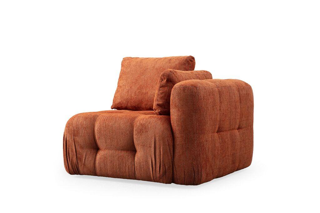 Фотелја Atelier del Sofa Amaris 1R, 100 x 100 x 65 см, крем боја