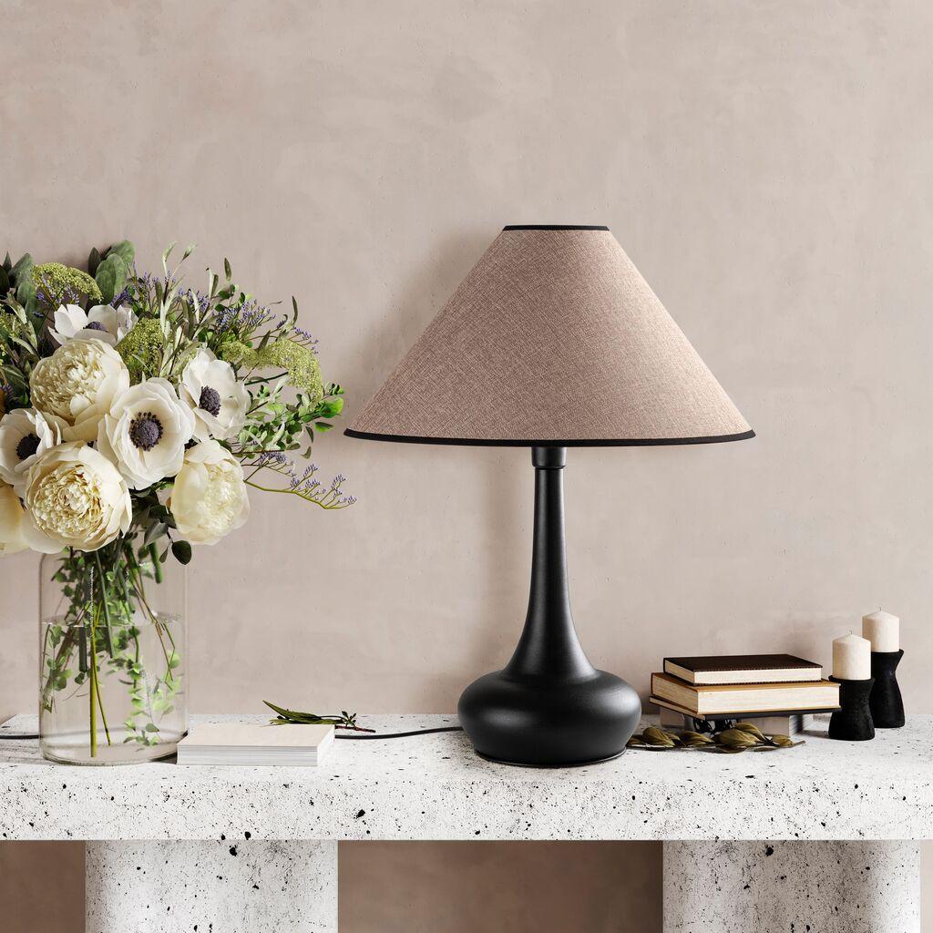 Столна ламба Opviq Luna-15251, 50x50x63 см, IP20, црно-кафеава