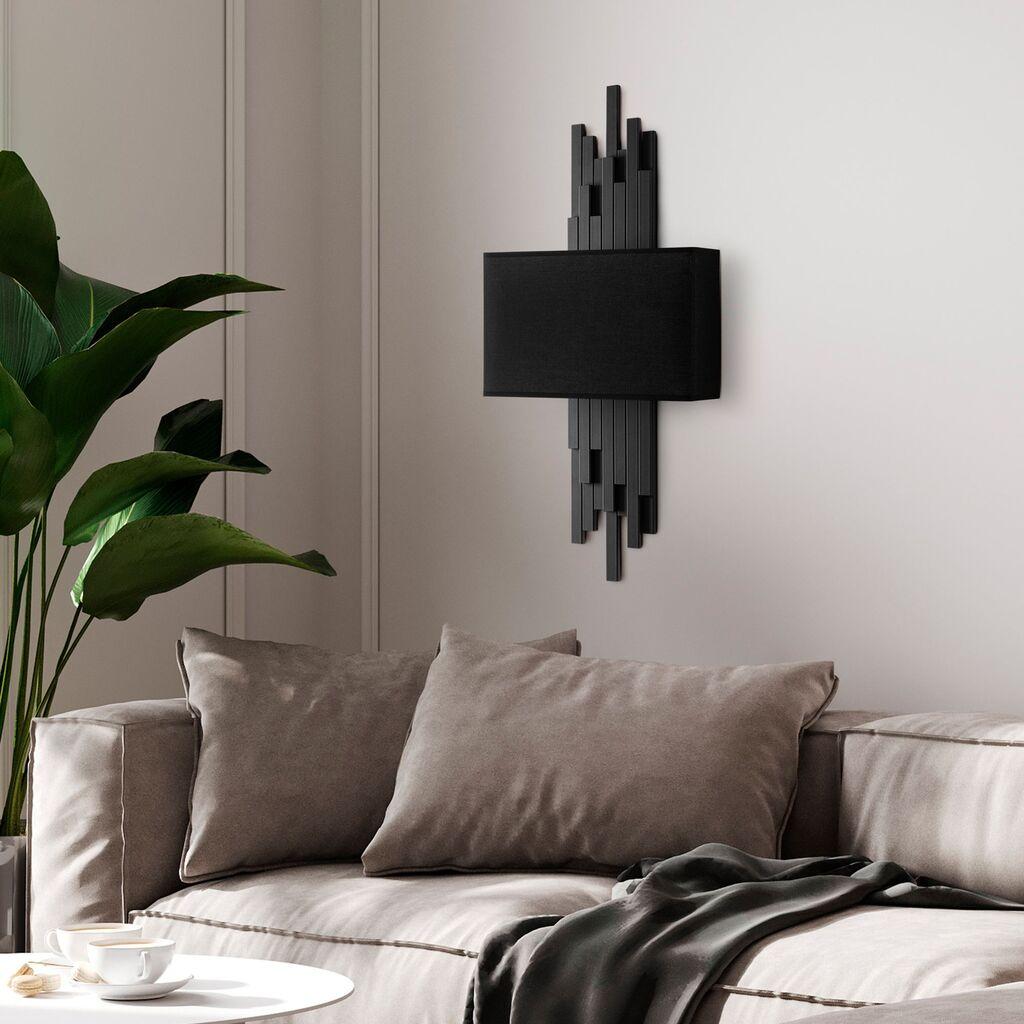 Opviq dzидна светилка Akhys-15104, 35x75x10cm, IP20, црна