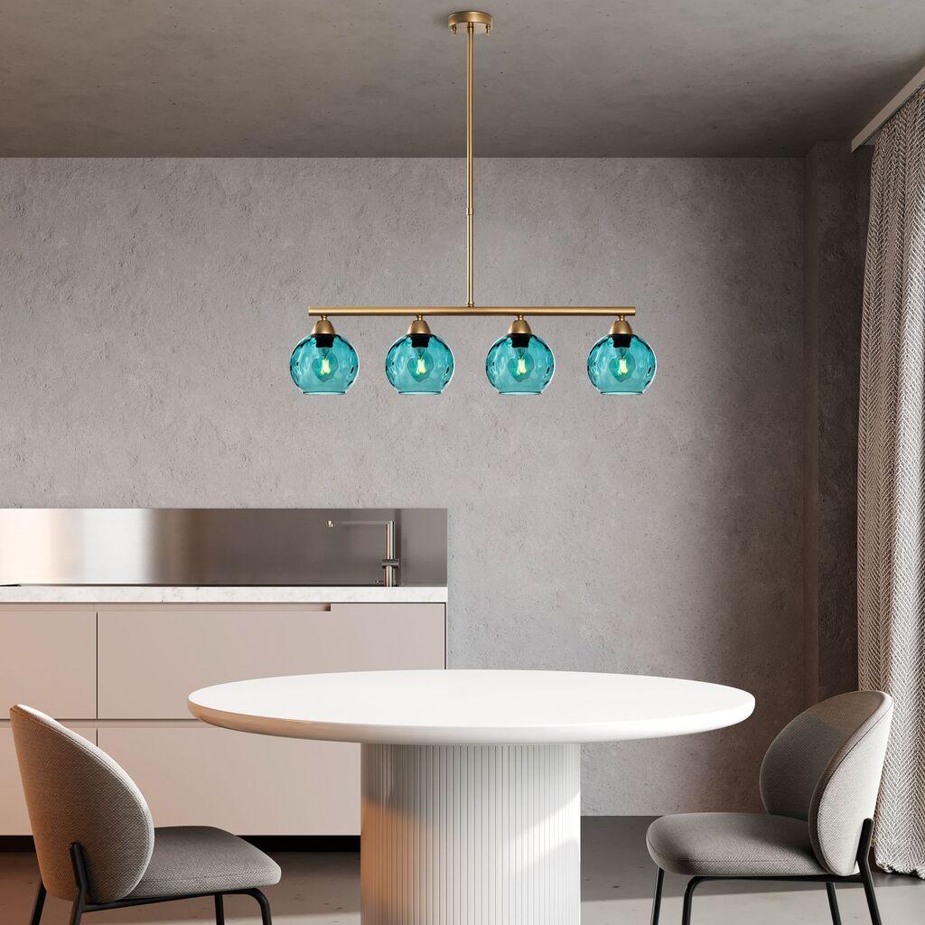 Opviq Luster Benek-15-14441, 80x15x80cm, IP20, златно-црвена боја