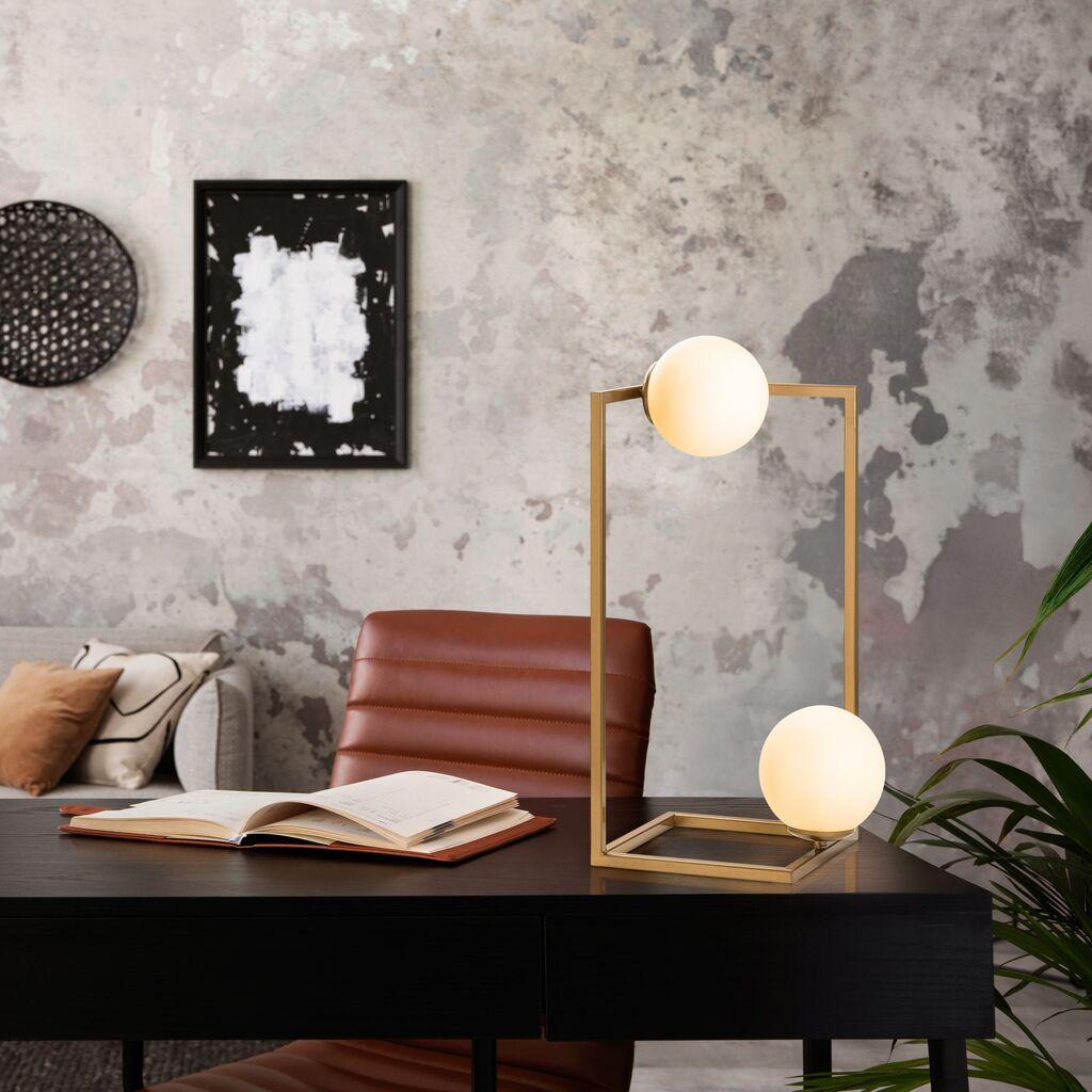 Opviq Столна ламба Corner-15021, 25x25x55 см, IP20, златна боја