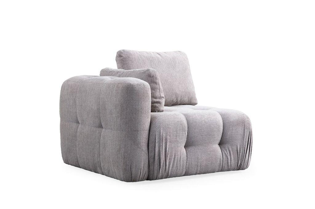 Фотелја Atelier del Sofa Amaris L1, 100 x 100 x 65 см, крем боја
