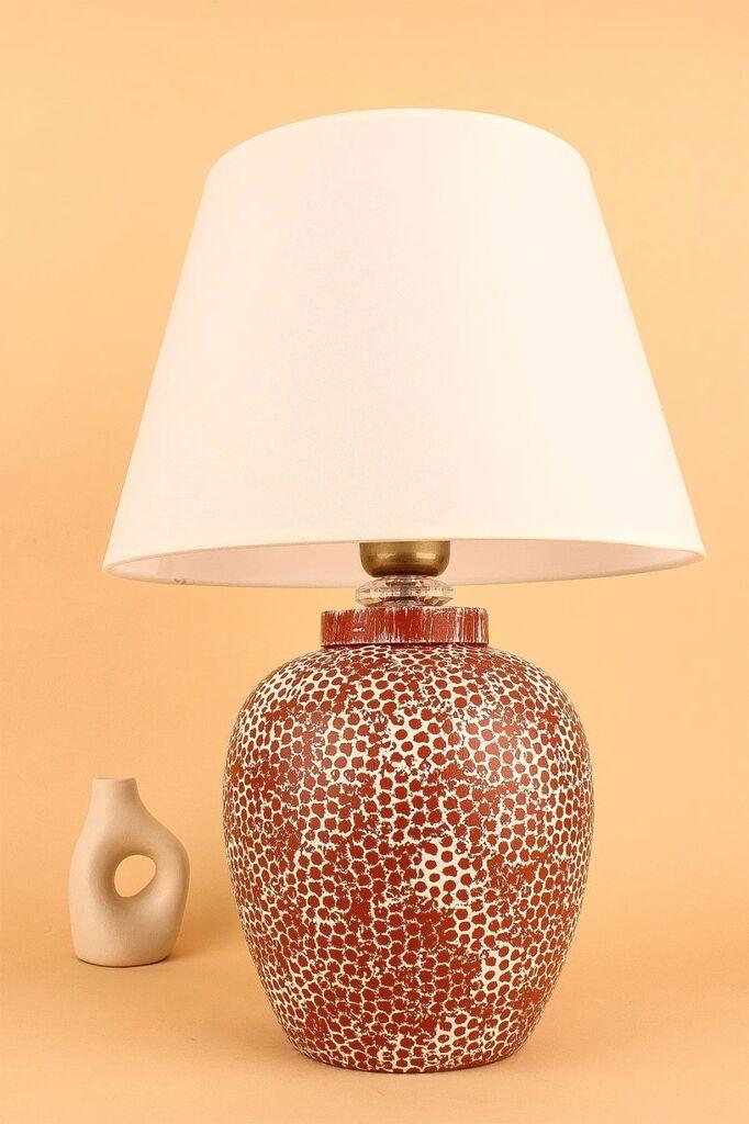 Столна ламба Opviq YL684, 30x20x42 см, IP20, крем-црвена