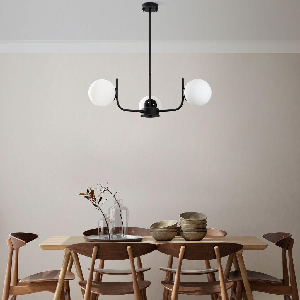 Opviq Luster Antler-13767, 53 см, IP20, бело-црно