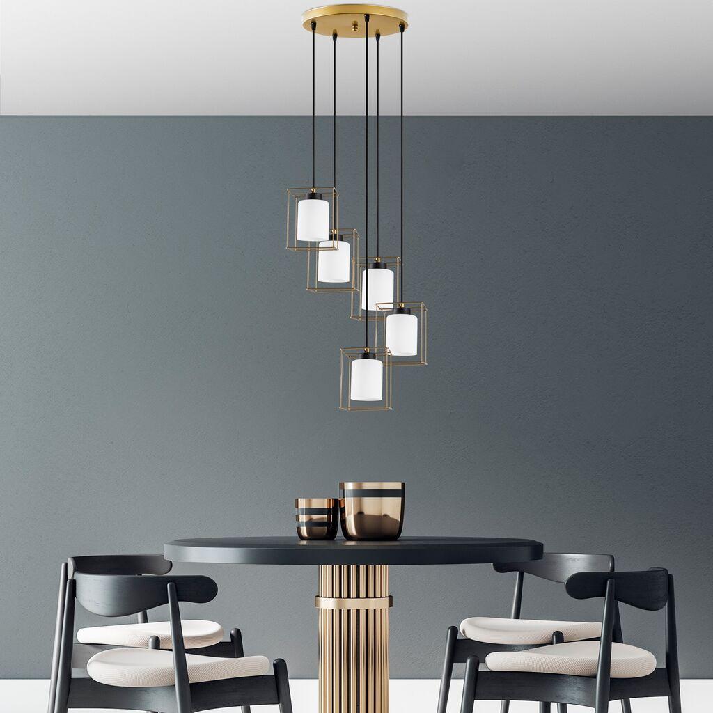 Opviq Luster Swank-702-9, 53x53x113cm, IP20, златно-бели бои