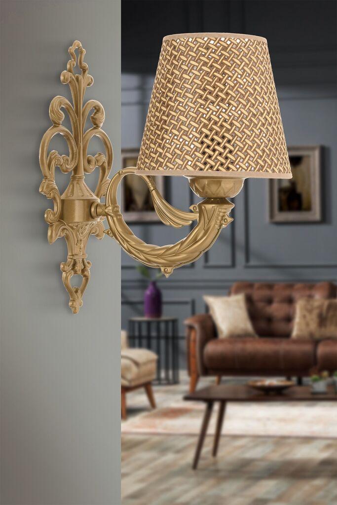 Opviq dzидна светилка Lily Hazeran, 15x10x13cm, IP20, беж-црна