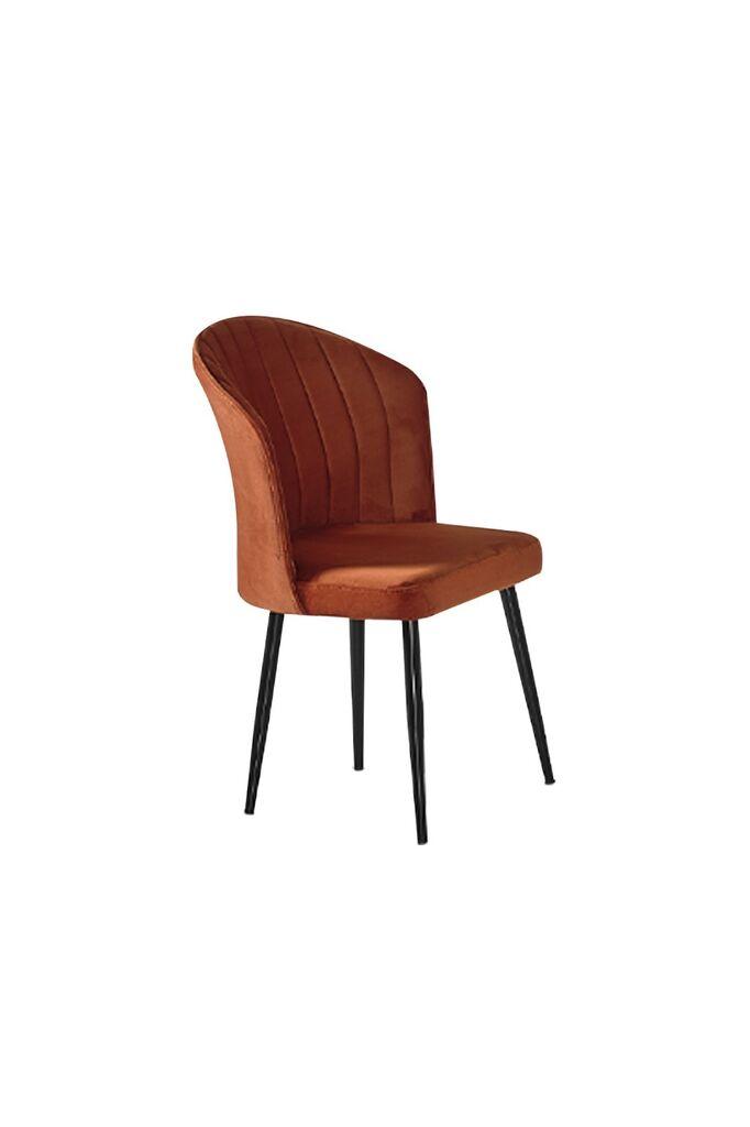 Комплет столчиња Hanah Home Rubi, 52x85x42 см, 2 парчиња, кафеаво-црна