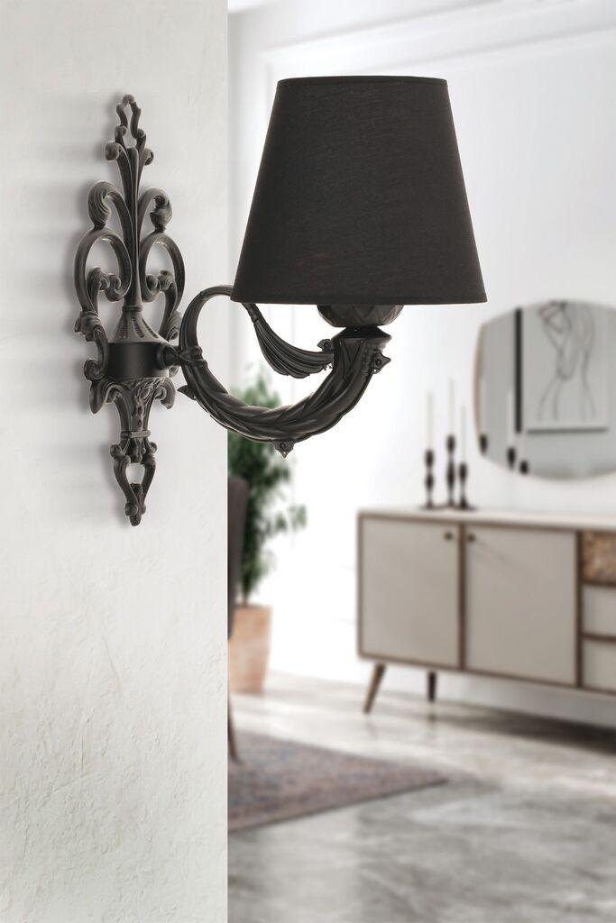 Opviq dzидна светилка Лили, 15x10x13 см, IP20, црна