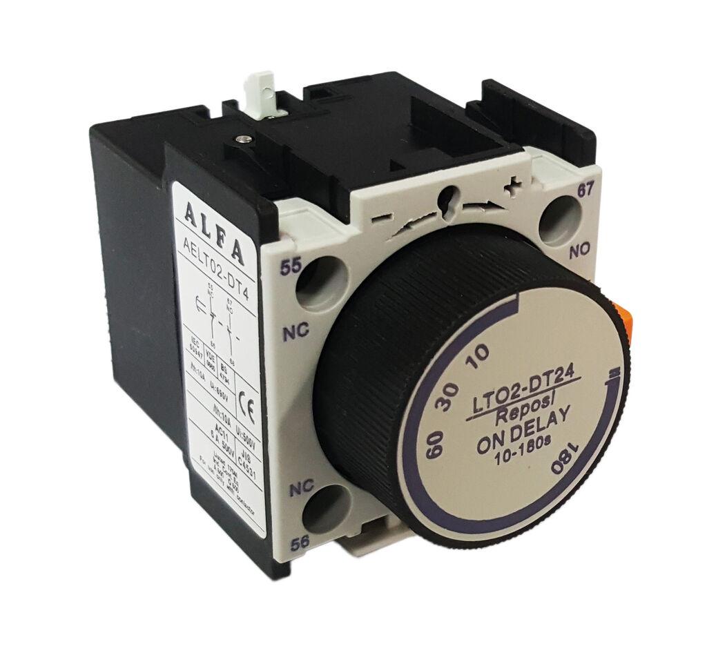 Alfa Electric Помошни контакти со временско реле 10-180s LT02-DT4