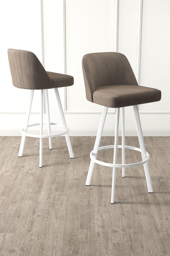 Комплет барски столчиња Hanah Home Atex, 44x105x42 см, 6 парчиња, кафеава