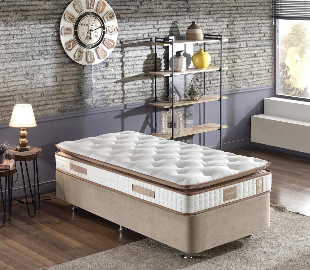 Душек Hanah Home со големина Queen, 90x200 см, бел