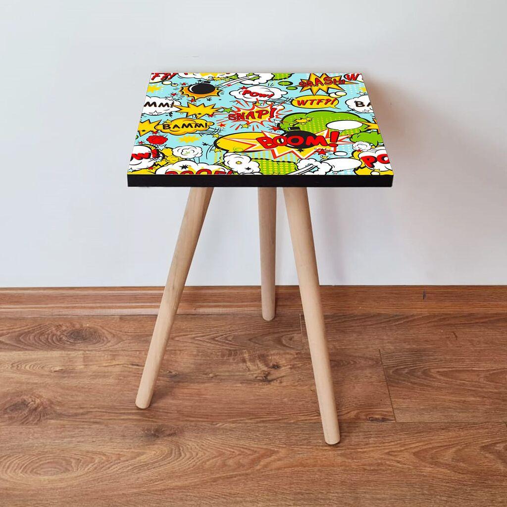 Маса Hanah Home Club Shp9, 35x42x35 см, шарена