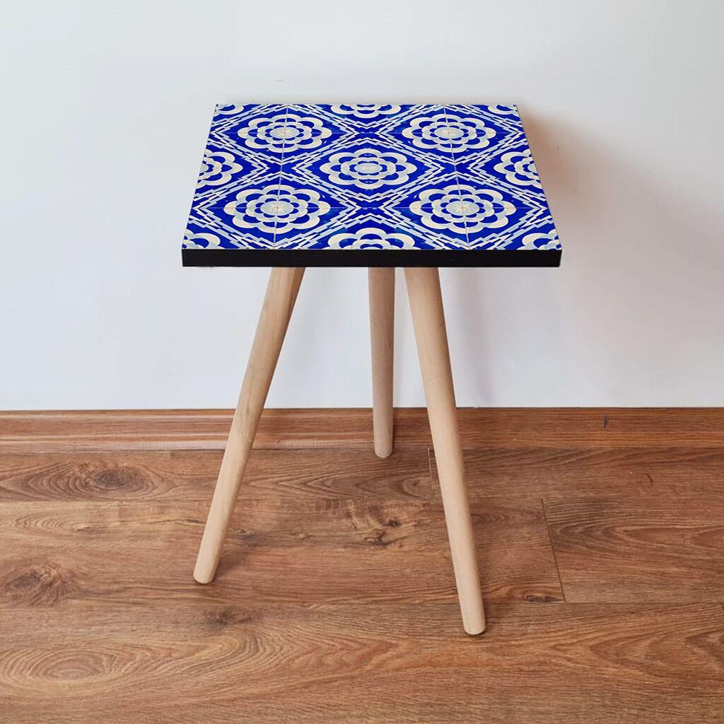 Маса Hanah Home Club Shp45, 35x42x35 см, сина