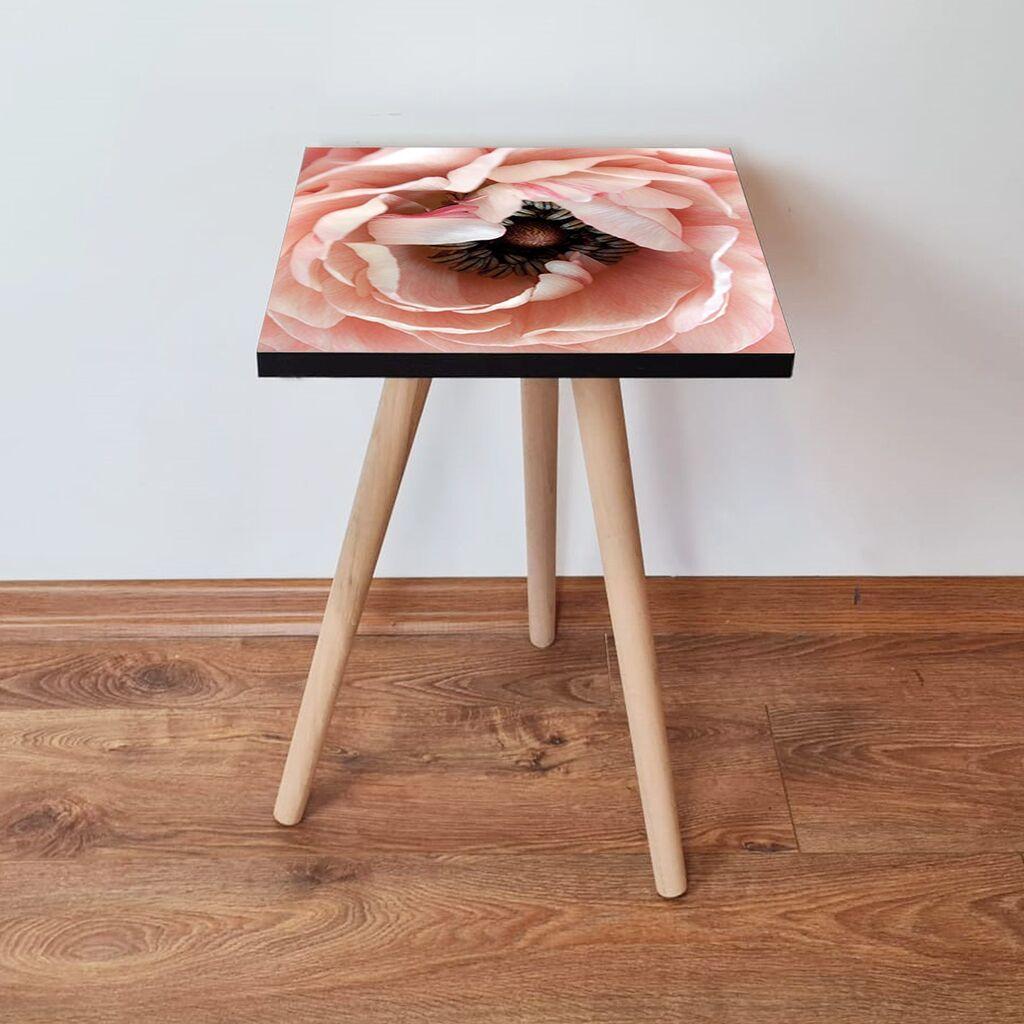 Маса Hanah Home Club Shp251, 35x42x35 см, розова