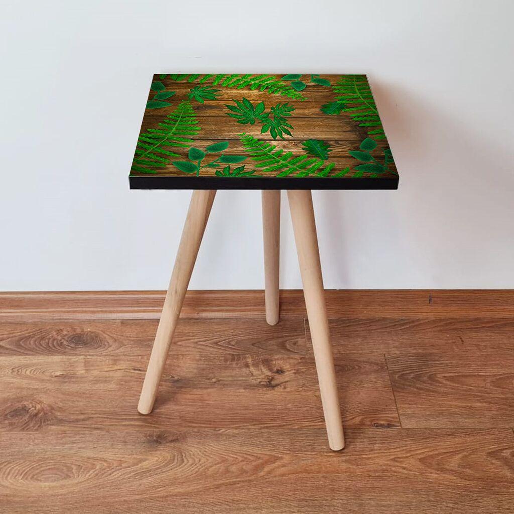 Маса Hanah Home Club Shp14, 35x42x35 см, кафеава