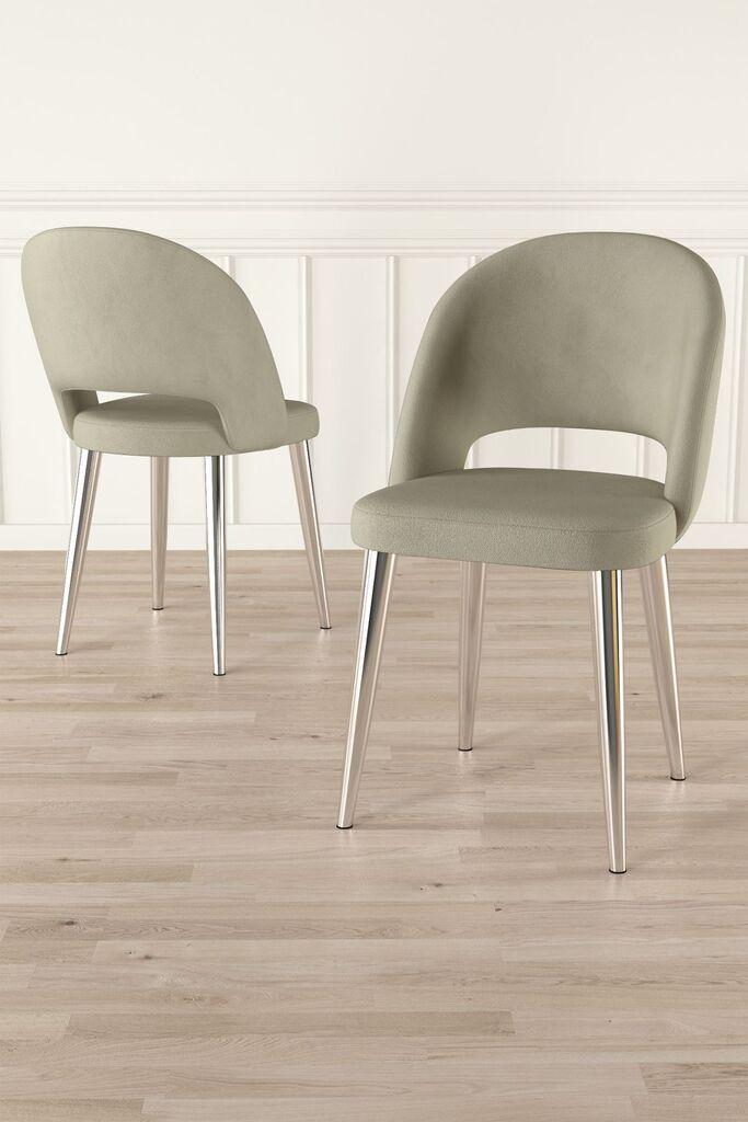 Комплет столчиња Hanah Home Pane, 85x59x146 см, 6 парчиња, крем боја