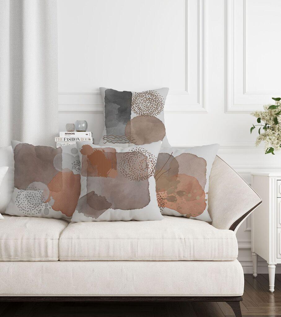 Комплет декоративни навлаки за перници Aberto Design ASR-plw4-14, 43 x 43 см, 4 парчиња, повеќебојни