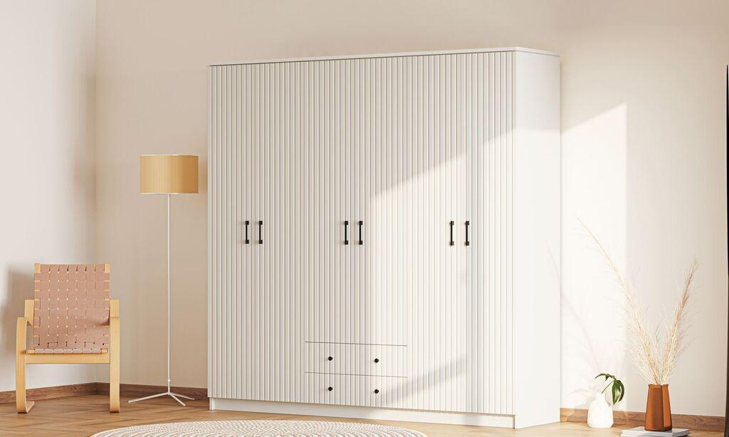 Гардеробер Hanah Home Rb-185-06, 210x184x52 см, бел