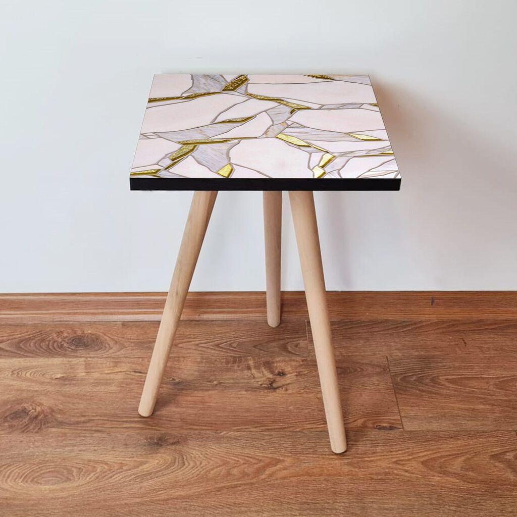 Маса Hanah Home Club Shp107, 35x42x35 см, шарена