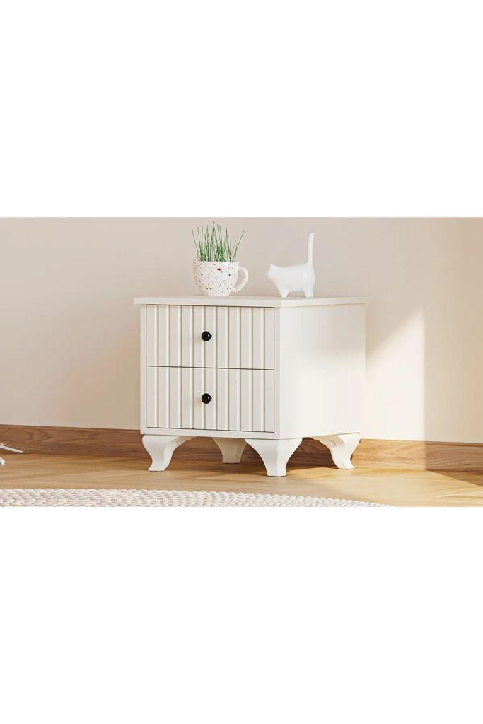 Ноќна масичка Hanah Home Rb-185-08, 45x45x40 см, бела