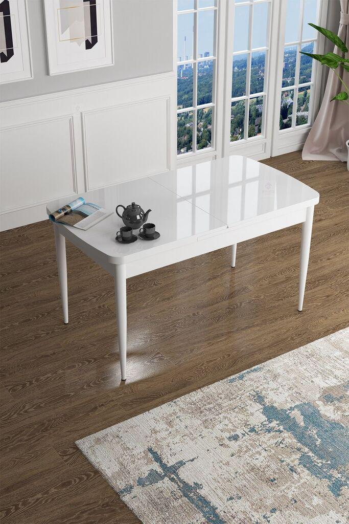 Трпезариска маса Hanah Home Han, 114x78x70 см, бела