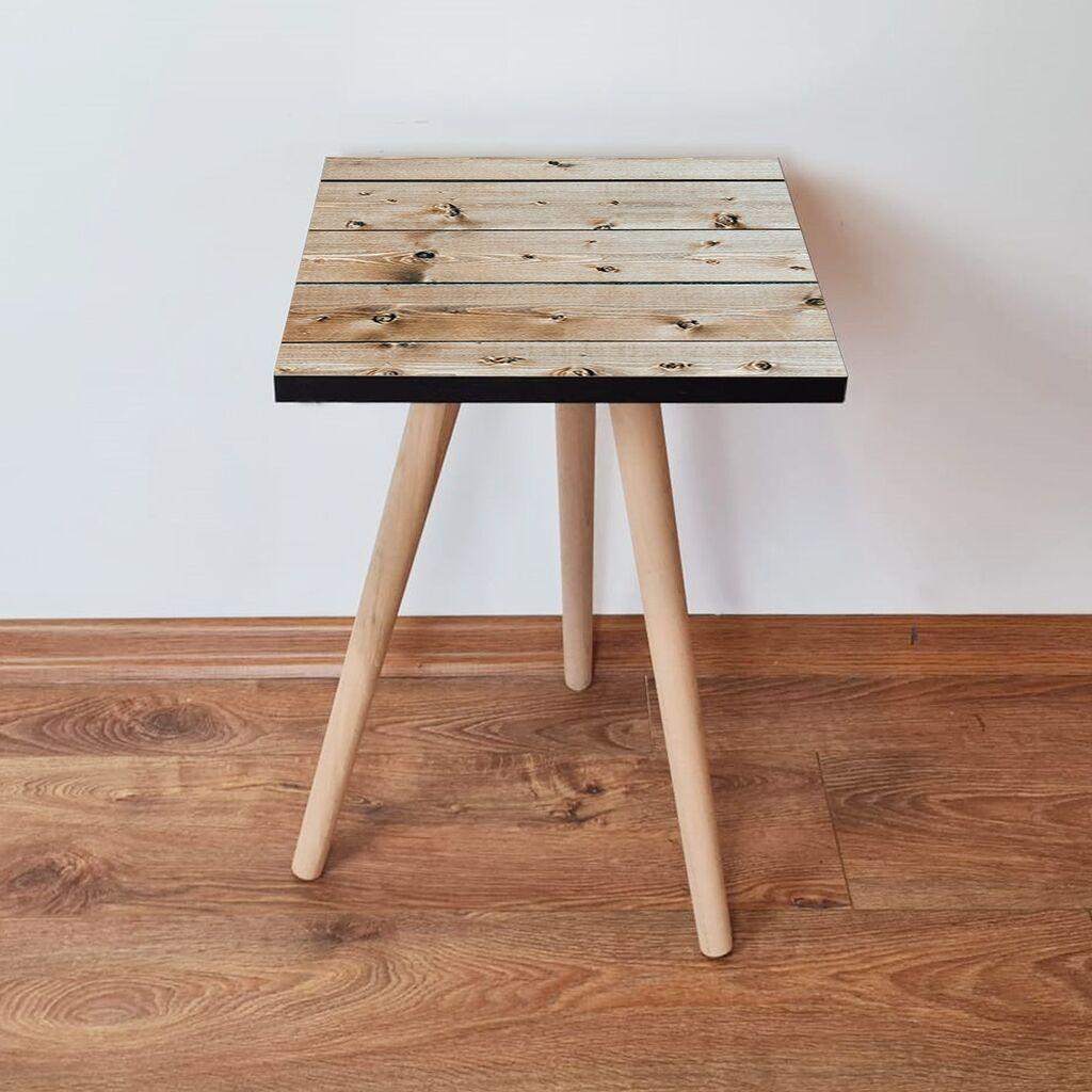 Маса Hanah Home Club Shp347, 35x42x35 см, кафеава