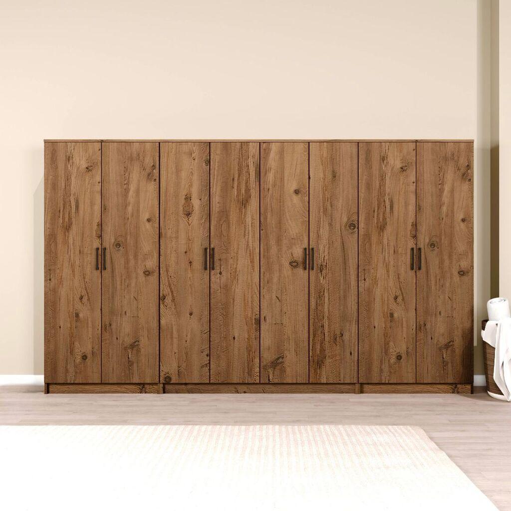 Гардеробер Hanah Home Kardelen 1600-125, 300x180x51.8 см, , кафеава