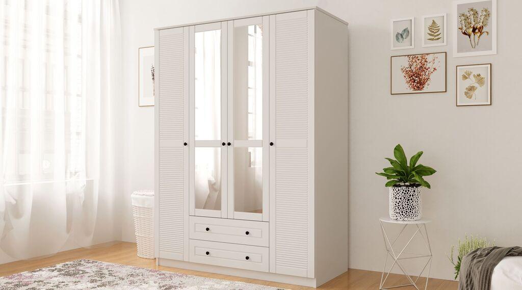 Гардеробер Hanah Home Rb-063-03, 140x184x52 см, бел