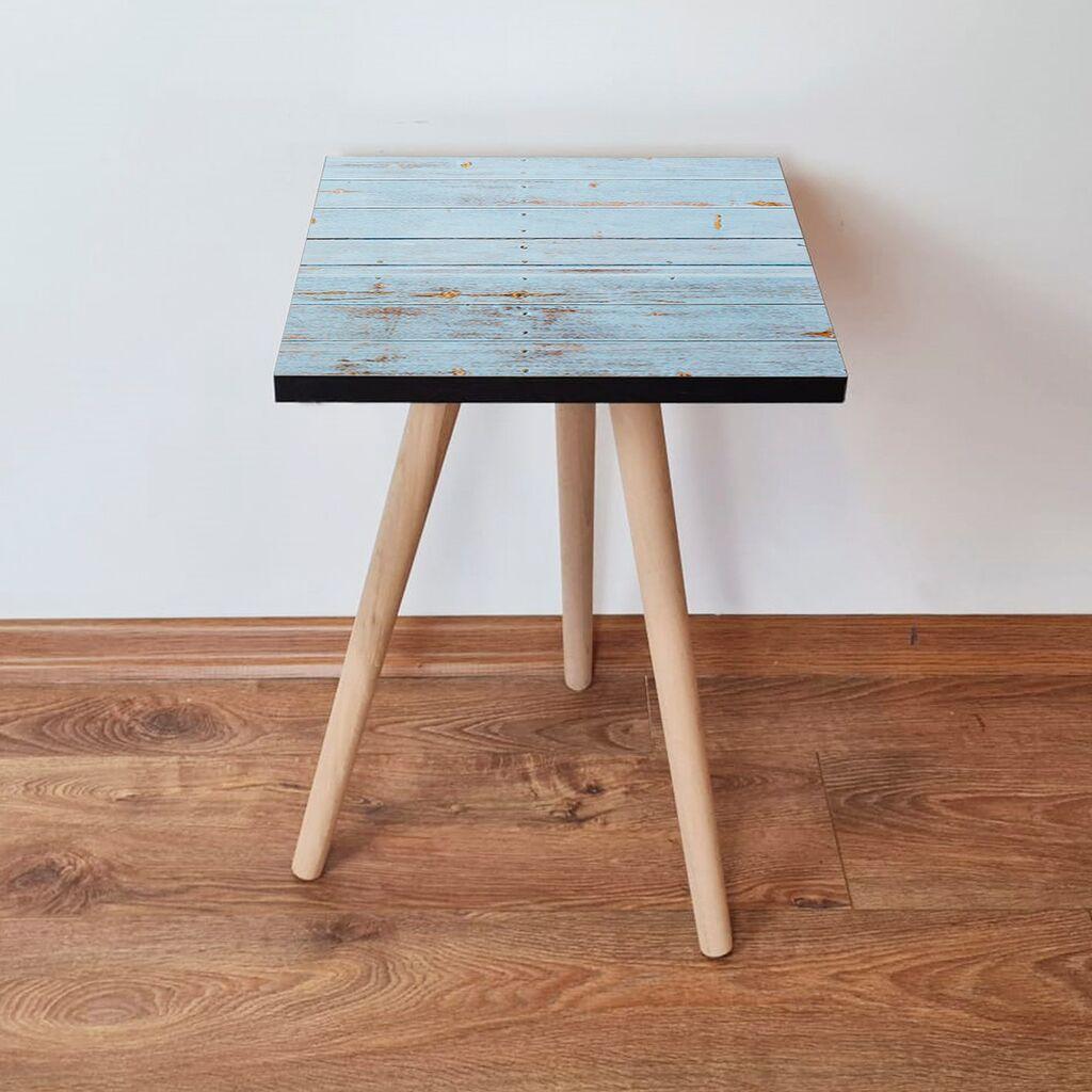 Маса Hanah Home Club Shp119, 35x42x35 см, светло сина