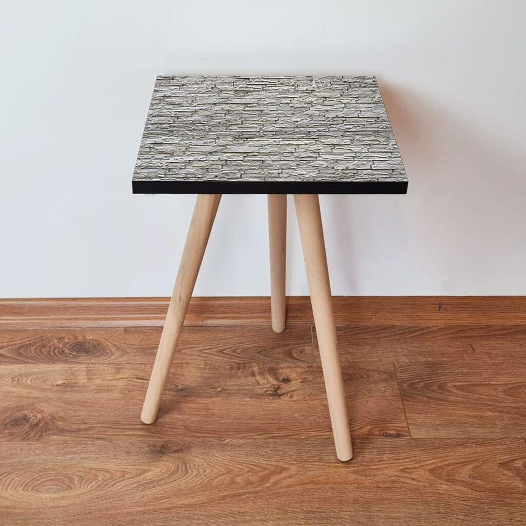 Маса Hanah Home Club Shp328, 35x42x35 см, сива