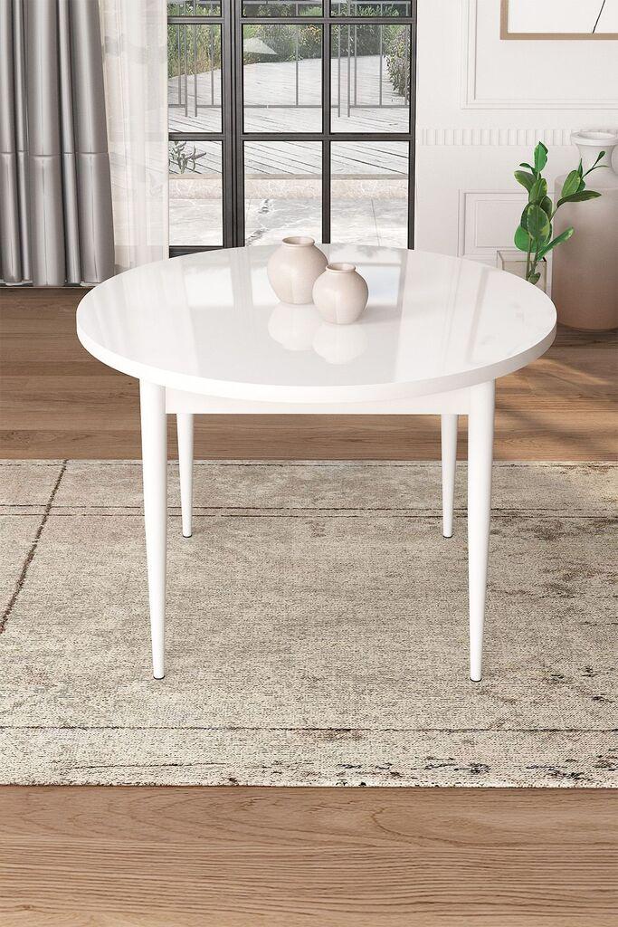 Трпезариска маса Hanah Home Tor, 90x75x90 см, бела