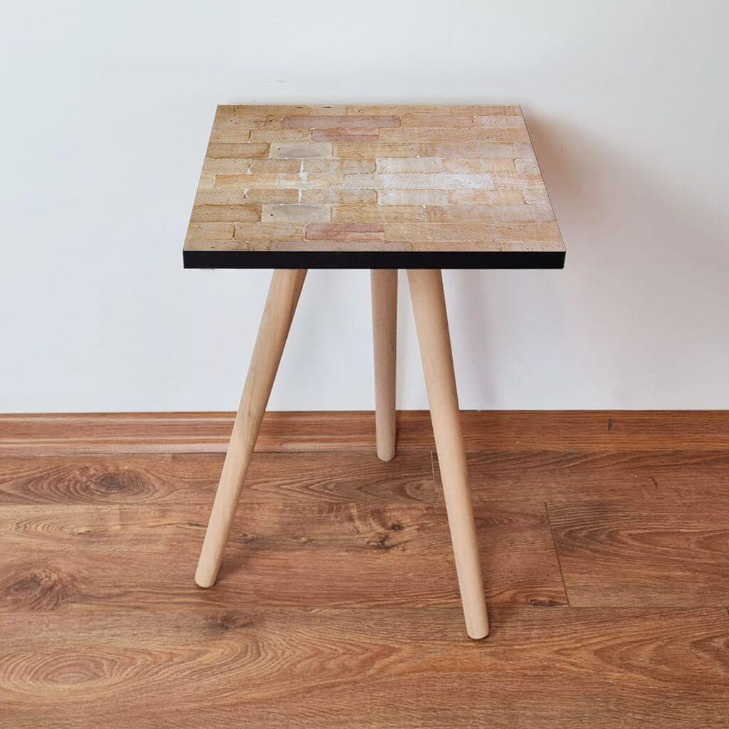 Маса Hanah Home Club Shp223, 35x42x35 см, кафеава