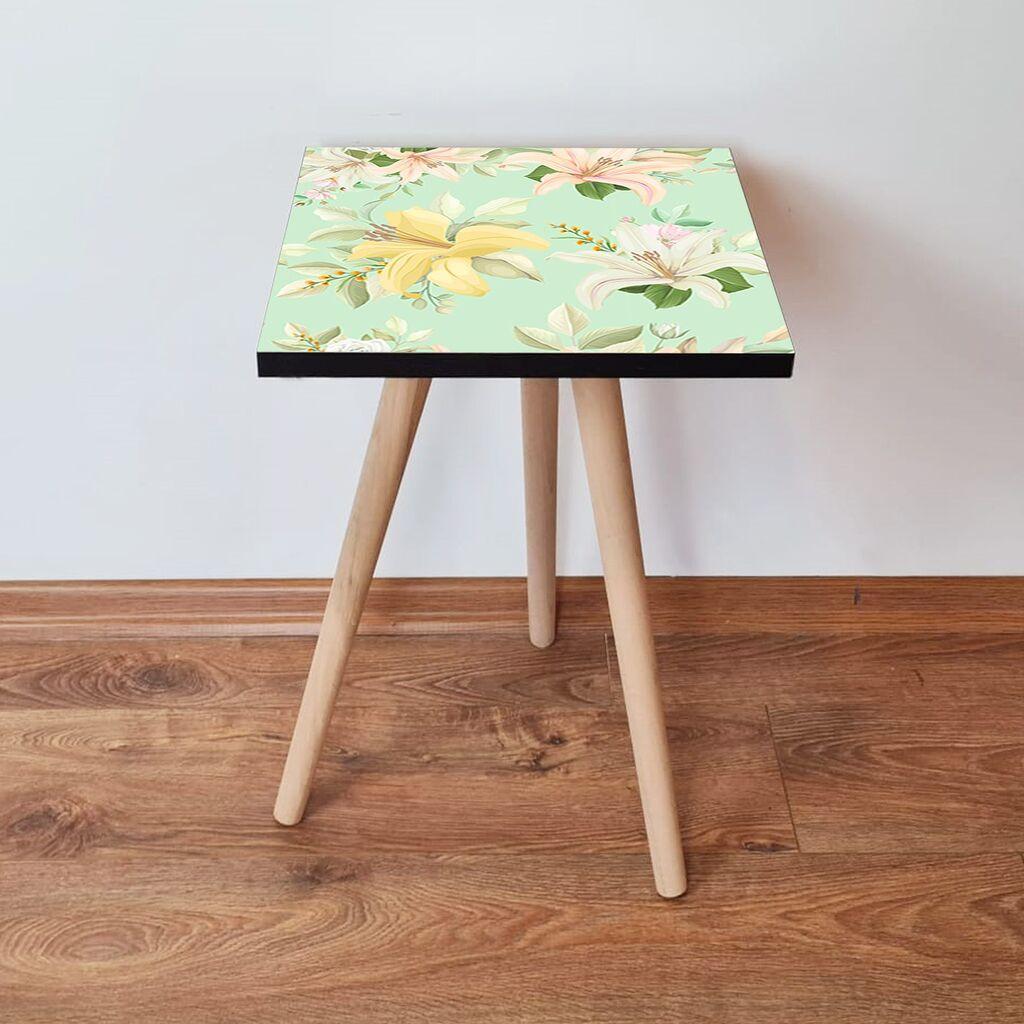 Маса Hanah Home Club Shp168, 35x42x35 см, светло зелена