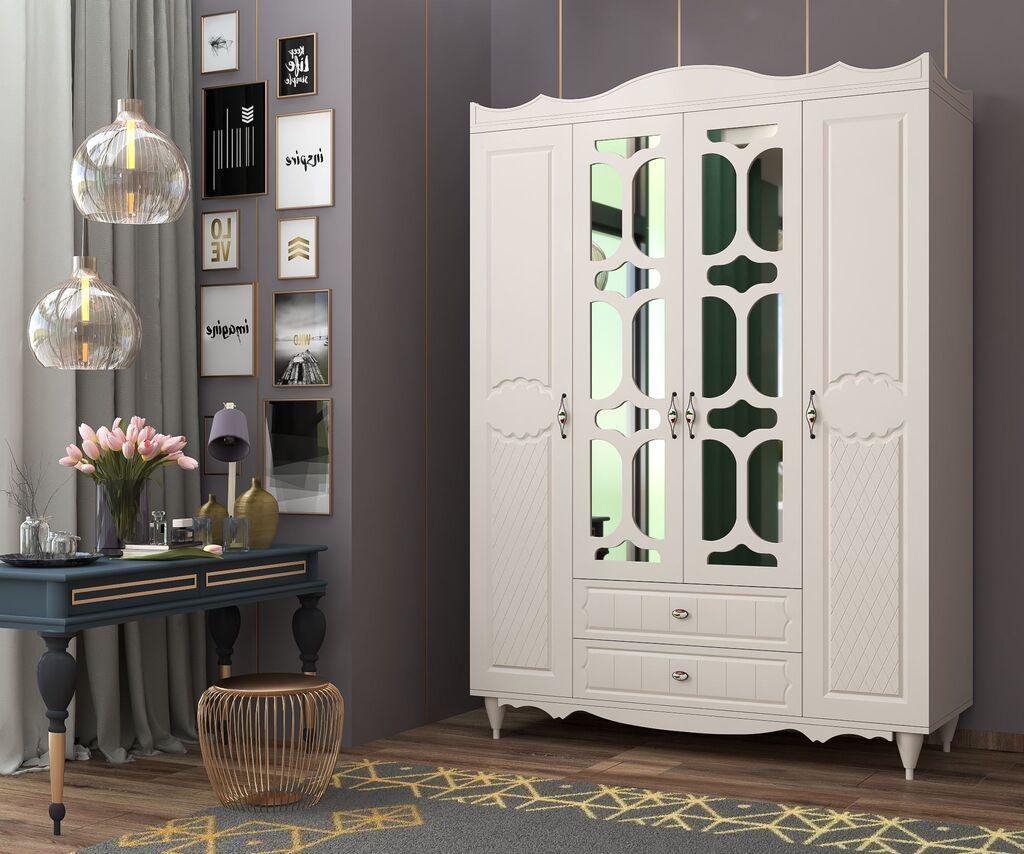 Гардеробер Hanah Home Rb-048, 140x190x52 см, бел