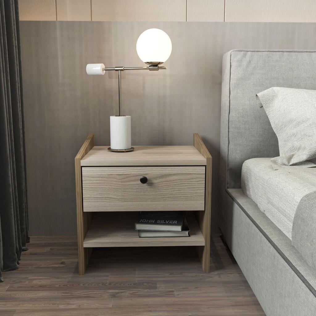 Ноќна масичка Hanah Home Берлин, 45x45x35 см, беж