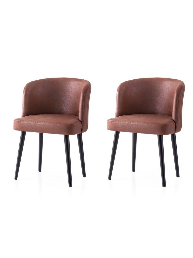 Комплет столчиња Hanah Home Zen-4201 V2, 63x56x103,5 см, 2 парчиња, беж